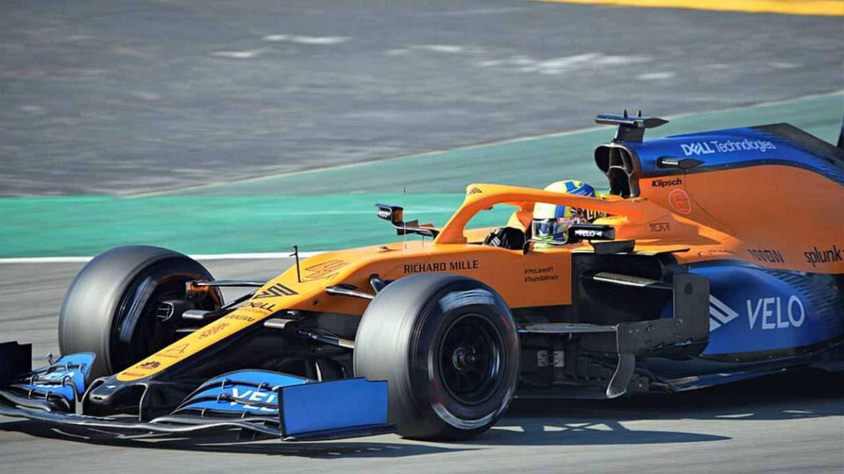 Lando Norris in pista